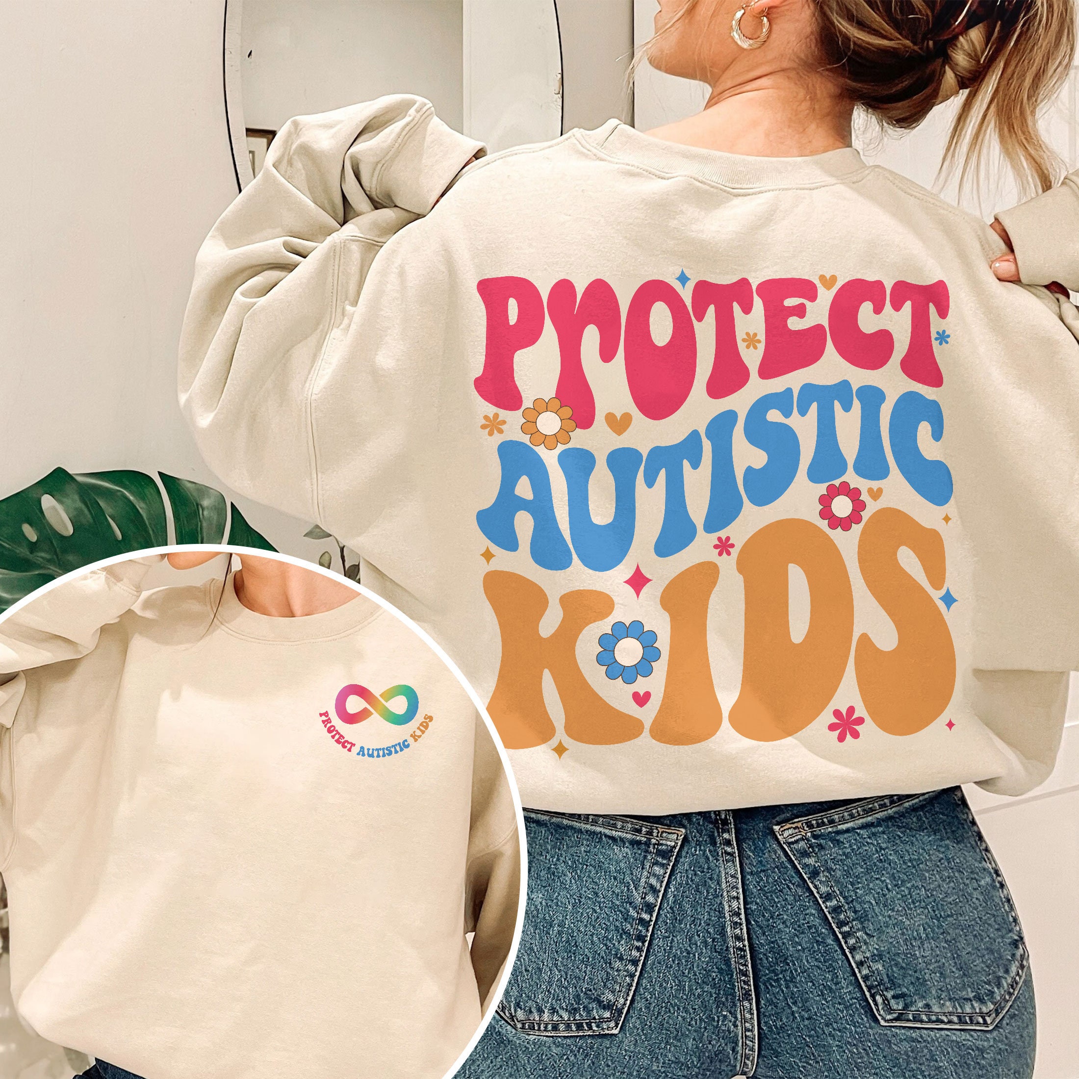 Special Education Autistic Sweatshirt, Protect Autistic Kids