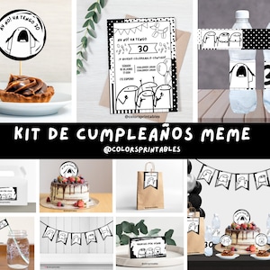 Printable birthday meme kit