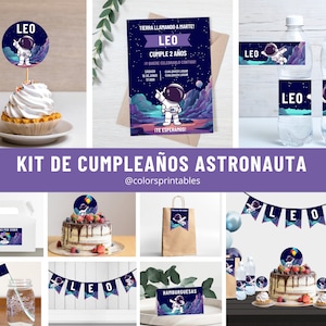 Printable astronaut birthday kit