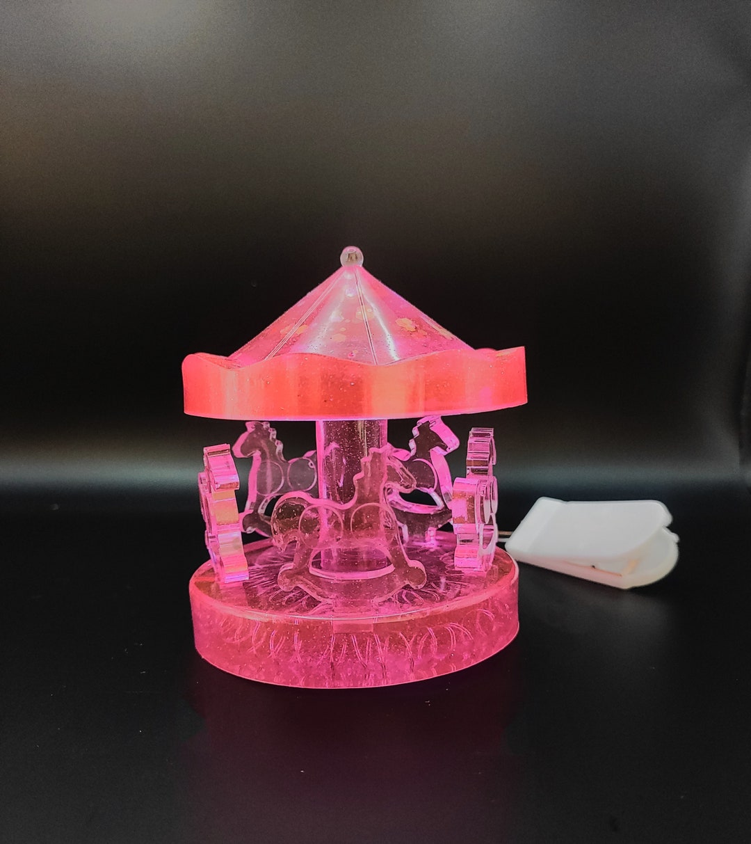 3D Carousel Horse Epoxyresin Led Theme Shape-carousel Night - Etsy
