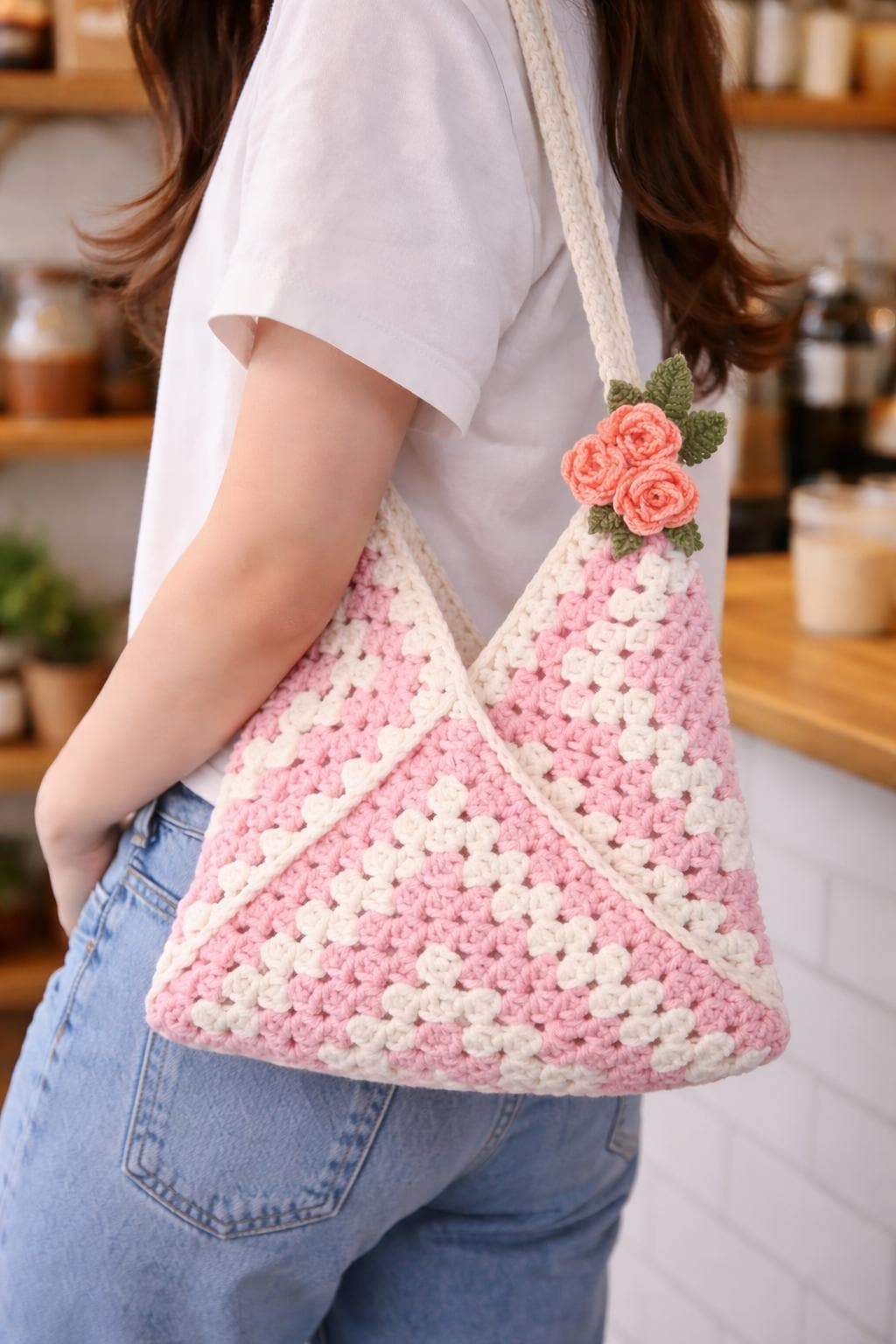 40 Crochet Shoulder Bags with Crossbody Bags, Tote Bags, and Bucket Bags 5 Crochet Tote Bag Pattern Beginner Granny Square Shoulder