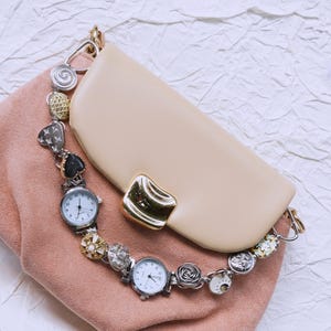 Retro Cyberpunk Watch Bag Strap, Y2K Watch Purse Strap, Trendy Unisex Purse Accessory, Handmade Unique Gift, Niche & Cool