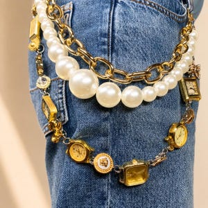 The Limited Y2K Gold Charm Chunky Statement Belt The Limited Y2K Gold Charm Chunky Statement Belt main image 4