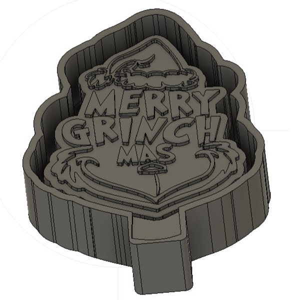 Merry Grinchmas Freshie Mold Housing STL File