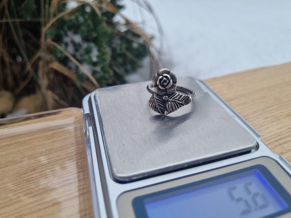 Russian soviet USSR silver ring 875 - image 1