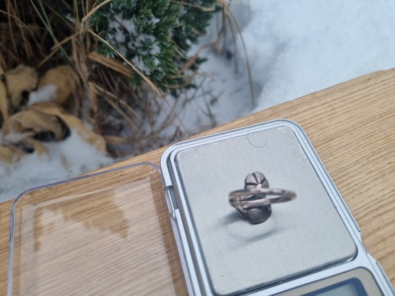 Russian soviet USSR silver ring 875 - image 8