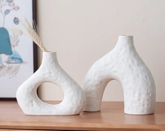 Nordic Design Ceramic Vase Set