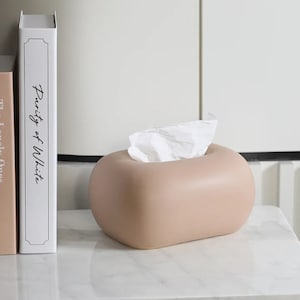 Ceramic round Corner Tissue Box image 5