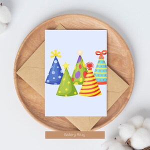 Cartão de aniversário digital, download instantâneo, cartão imprimível, impressão em casa, design exclusivo, cartão de aniversário digital, presente acessível e memorável