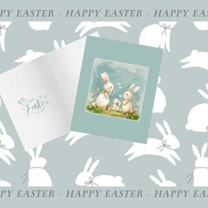 Easter Instant Download Card Printable Unique Design Affordable card Instant Print Easter Day Gift Card zdjęcie 2