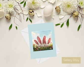 Easter Instant Download Card Printable Unique Design Affordable card Instant Print Easter Day Gift Card