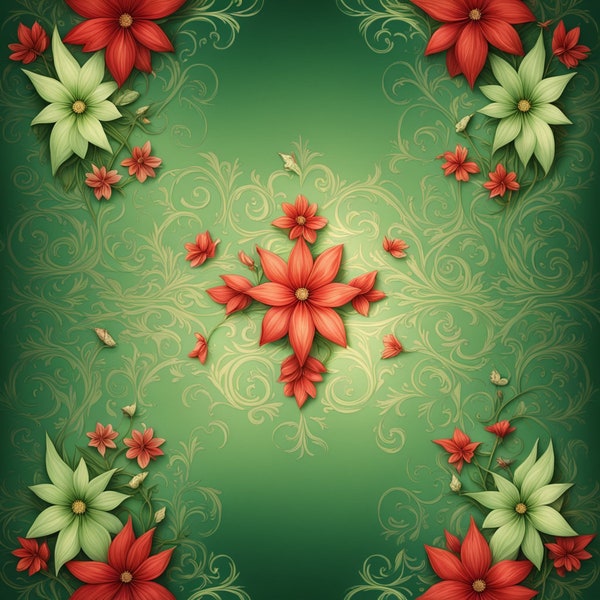 10 Festive Digital Backgrounds , High Quality PNGs , Instant Download , Perfect Christmas Gifts , digital download , Card Making