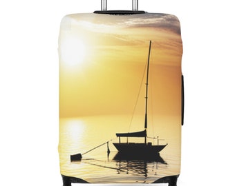 Reisekoffer - Luggage Cover - Designed by SternMusikArt - Motiv: Boot