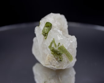 Stunning Light Green Tourmaline Crystals in Quartz - Raw Natural Unpolished - Afghanistan