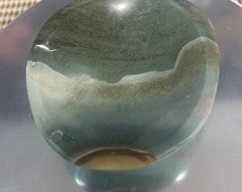 Ocean jasper bowl - greens