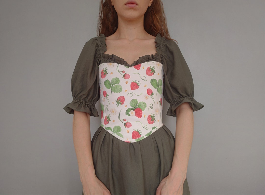 Cottagecore Lace Detailed Corset Top