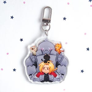 Full Metal Alchemist Schlüsselanhänger |  Ed Al Charme | FMA Schlüsselanhänger | Anime Charme | Edward Alphonse | Edward Elric | Anime Manga | Elric Gebrüder