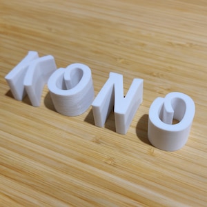 Custom 3D Sign Letters, 1/2&quot; Thick, Any Font, Size & Color! Ideal for Weddings, Baby Showers, and Home Decor – Freestanding or Wall-Mounted.