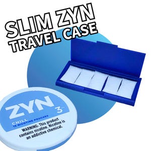 Ultra-Thin ZYN Pouch Organizer | Discreet Zyn Pouch Storage | Hidden Zyn Pouch Carrier | Lightweight Zyn Storage Case | Compact Zyn Case