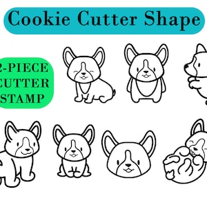 Kawaii-Style Corgi Shape Cookie Cutter: Perfect for Crafting Adorable Dog Designs in Clay, Fondant, and Dough