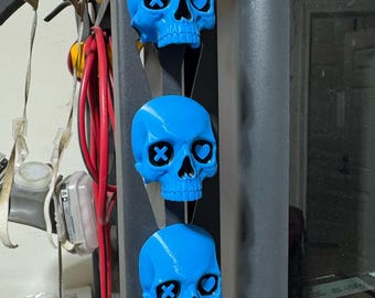 Lights Out Skull Fridge Magnet for Dark Romance Readers and Morally Grey Book Boyfriend Fans