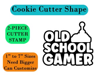 Enhance Your Baking Experience with Our Retro Gamer Joystick Cookie Cutter Collection - Sugar Cookies, Fondant, Clay, and Cupcake Toppings