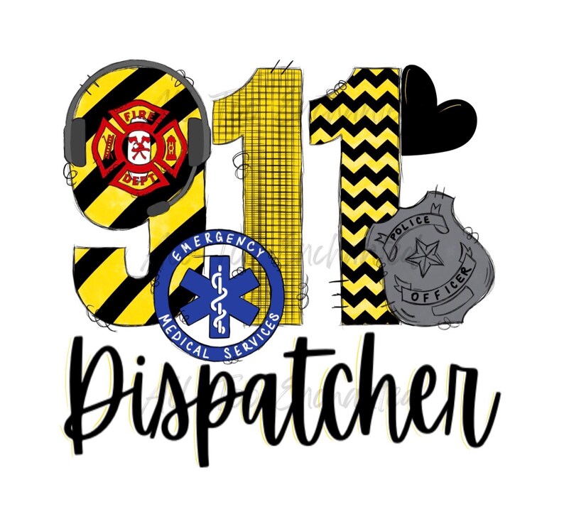 911 Dispatcher PNG | Emergency Dispatcher Digital Download | First ...