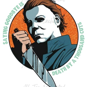 Michael Myers Swiftie Halloween PNG | Horror Pop Culture Digital Download | Girly Horror PNG for Shirts | Sublimation, DTG Printing