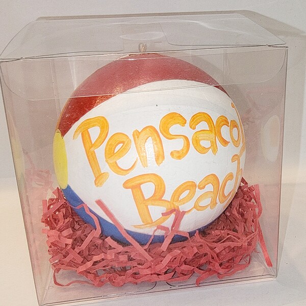 Beach Ball Ornament Etsy