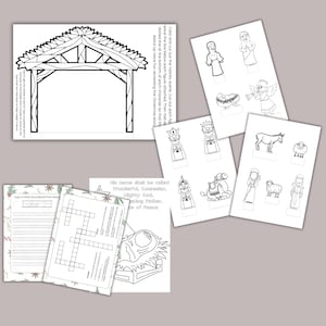 NATIVITY Unit Study Jesus Birth Story Homeschool Printable NATIVITY Unit Study Jesus Birth Story Homeschool Printable