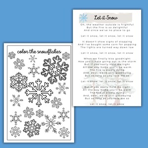 SNOWFLAKE Mini Unit Study, Christmas Printable Worksheets, Homeschool ...