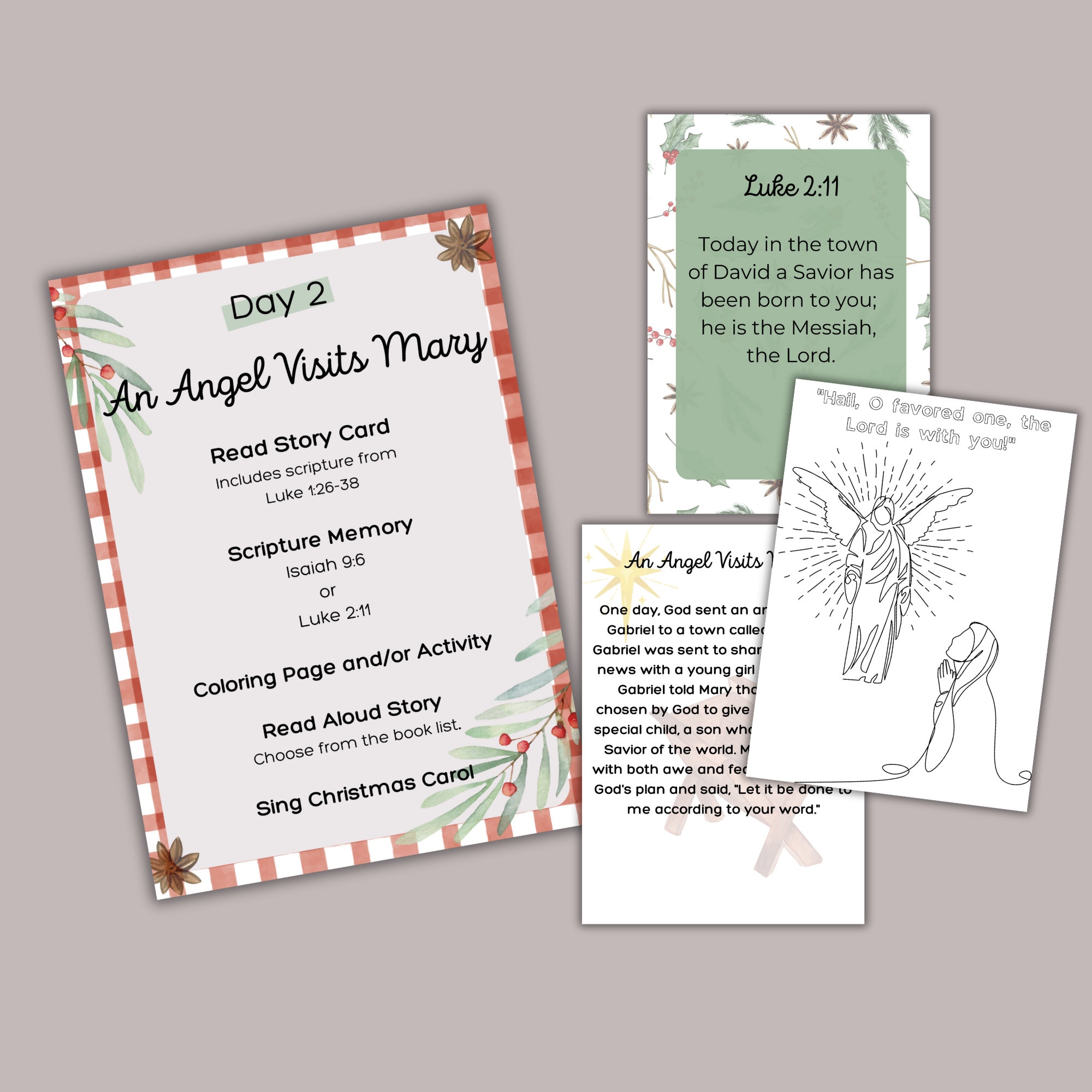 NATIVITY Unit Study, Jesus Birth Story, Homeschool Printable