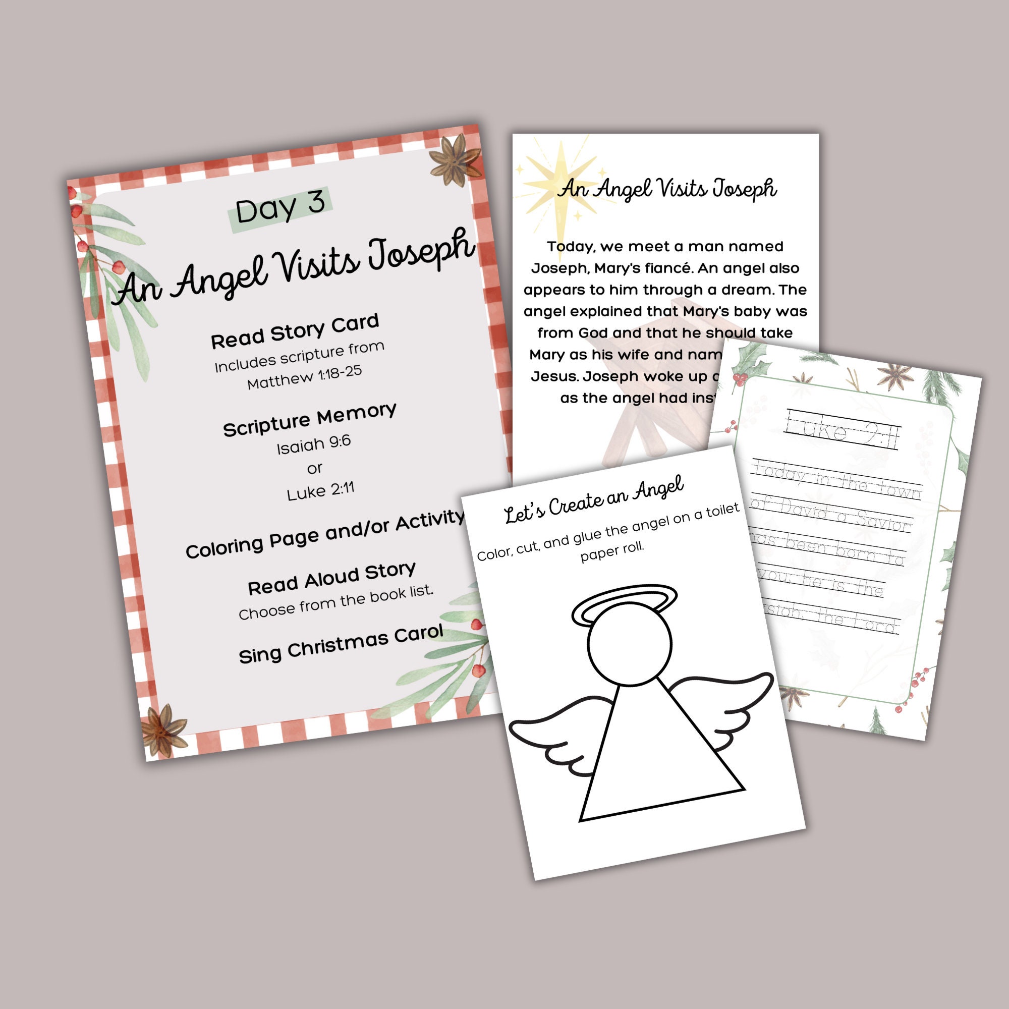 NATIVITY Unit Study, Jesus Birth Story, Homeschool Printable