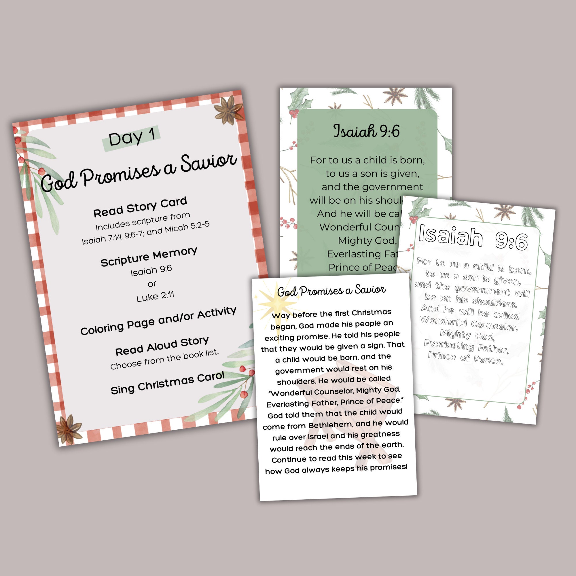 NATIVITY Unit Study, Jesus Birth Story, Homeschool Printable