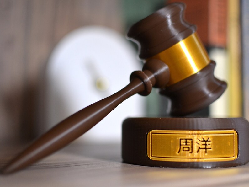 Judge Hammer for Law Student Gift Custom Office Decor Gavel for Future