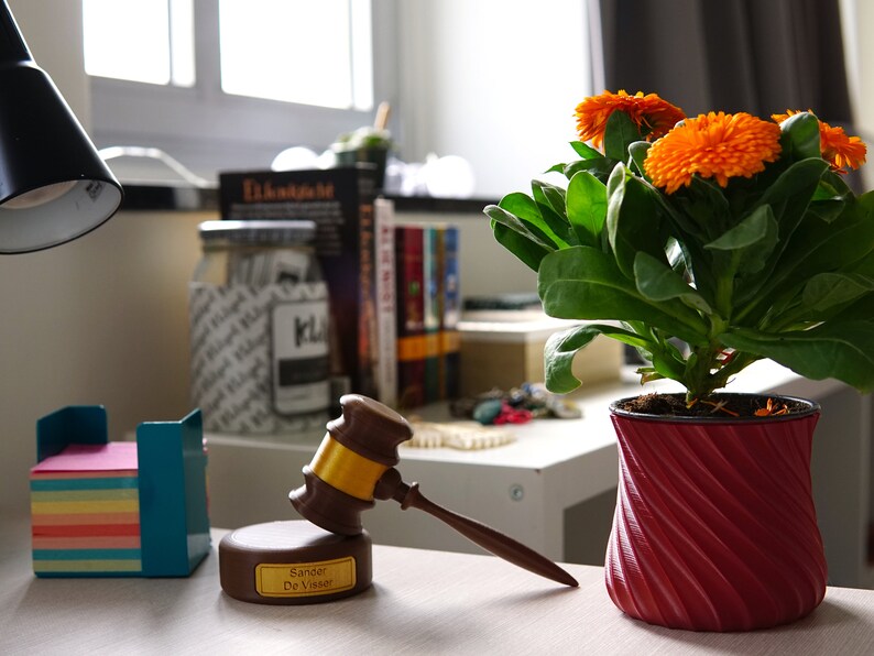 Judge Hammer for Law Student Gift Custom Office Decor Gavel for Future