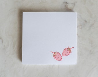 Pack of Strawberry Sticky Notes, Post-it Notes