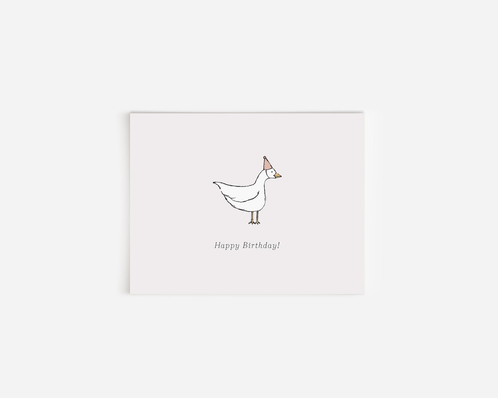 Silly Goose Birthday Card: Party Hat Goose, Blank Inside - Etsy