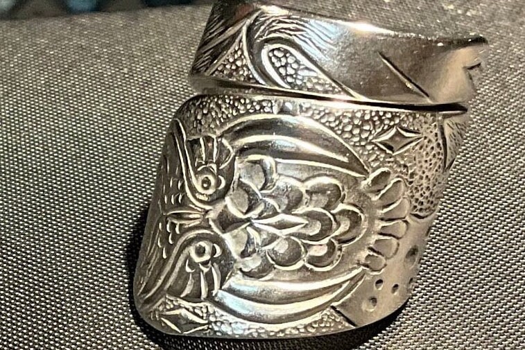 Liberty Tabletop Owl Spoon Ring- Nature- Hunting- Gifts- gift ideas- Valentine's Day- Smooth sil