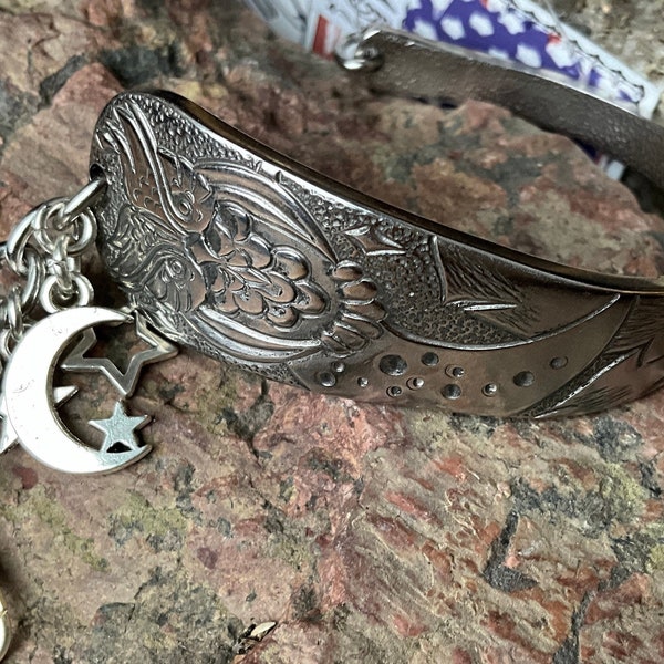 Silverware Bracelet- Owl- Handmade Jewelry- Hippie- Gift for her- Birds- Nature- Liberty Tabletop