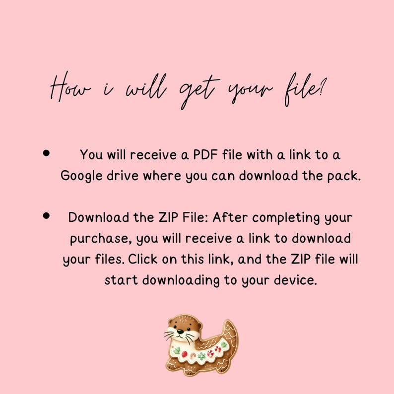 Cute Christmas Gingerbread Clipart Set, Kawaii Festive Animal Cookie