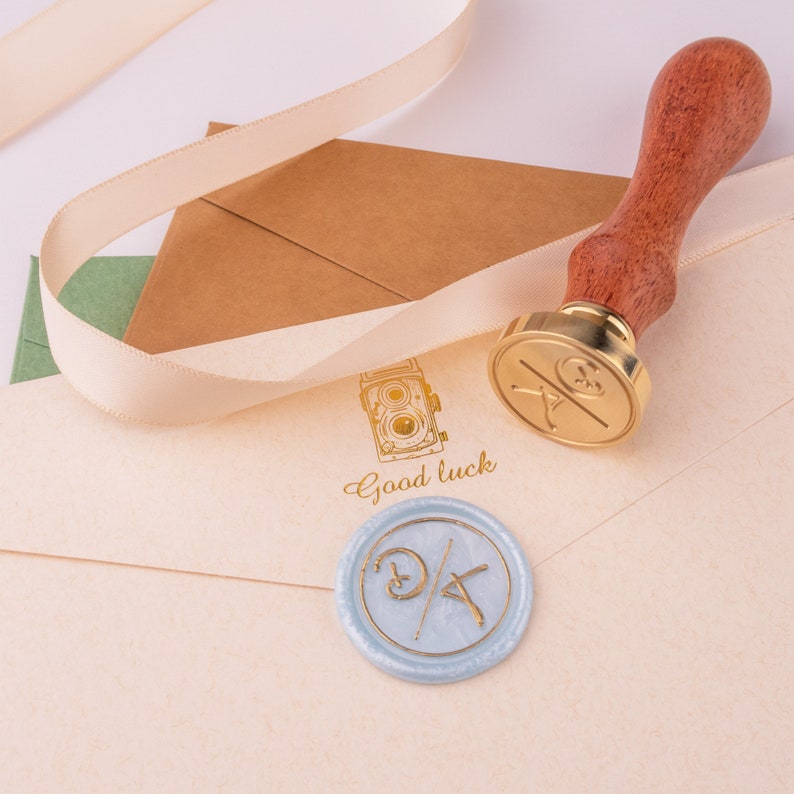 Gold painted wax stickers, Custom Wax Seal Stickers, Personalized Wax Seal Stickers, Handmade Wax Seal Stickers, Wax Seal Stamp, Sealing Wax image 7