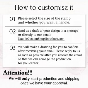 Wedding Rubber Stamps, Company Stamps, Any Logo Can Be Customized, Logo Stamps, Personalized Custom Stamps, Stamp Design, Laser Engraved imagen 2