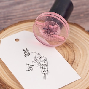 Aangepaste acrylstempels, aangepaste stempels, elk logo kan worden aangepast, gepersonaliseerde aangepaste postzegels, GRATIS stempelkussen, bruiloftsstempel, ForGift