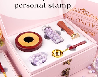 Custom Wax Seal Stamp Kit, Customize Any Logo, Wax Seal Kit, Custom Logo Stamp, Wedding Invitation Custom Stamp, Wedding wax seal, Wax Seal