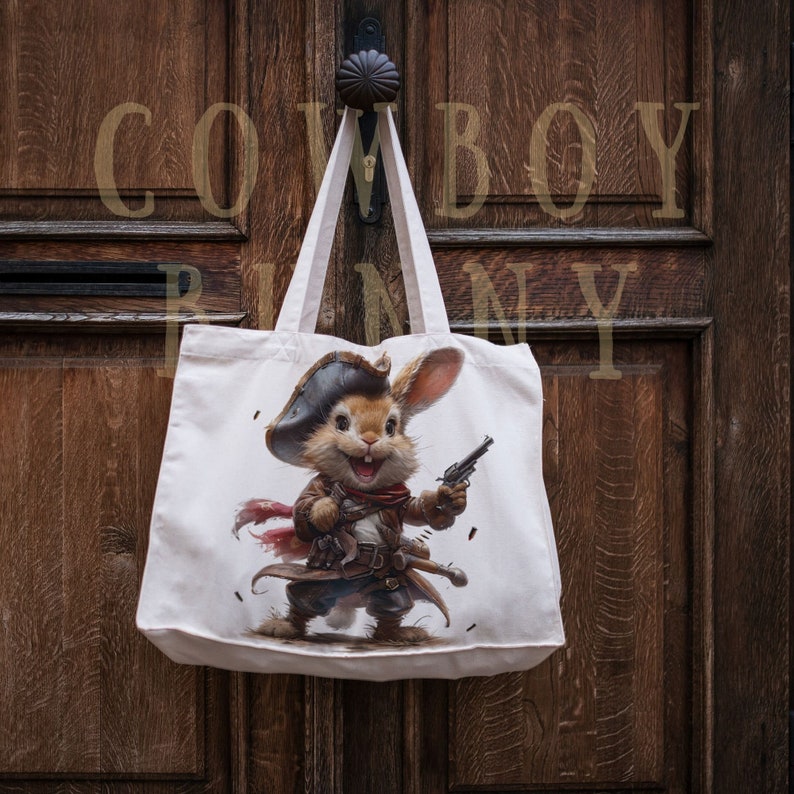 Watercolor Cowboy Bunny Clipart: Western Rabbit PNG (digital Download ...