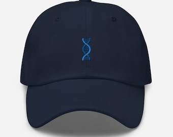 Sombrero bordado de ADN, sombrero de papá de ADN, regalo de profesor de ciencias, gorra unisex de ciencia de ADN, sombrero de béisbol de regalo amante del ADN
