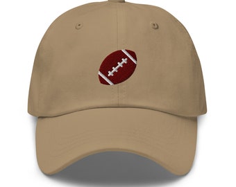 American Football Hat Embroidered Ball Dad Hat Football Cap Adjustable American Football Lover Gift