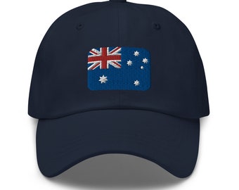 Australia Flag Embroidered Hat Australia Dad Hat Embroidered Australia Gift Australian Flag Adjustable Cap