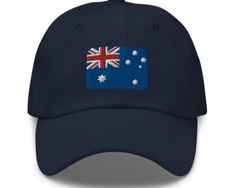 Bandera australiana sombrero bordado Australia papá sombrero bordado Australia regalo bandera australiana gorra ajustable